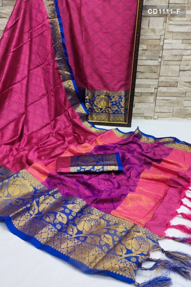 Gulab 1111 Designer Ethnic Wear Cotton Silk Saree Collection